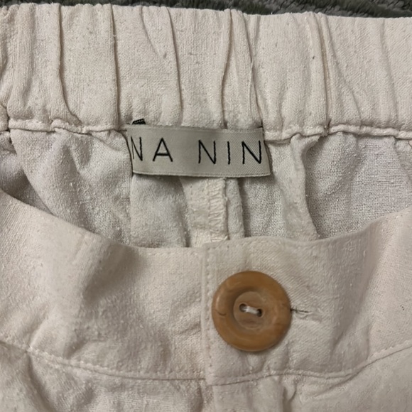 Na Nin - Raw Silk High Rise Shorts - Picture 2 of 2